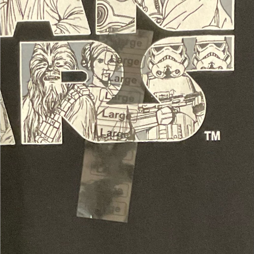 *SOLD* NWT Adult STAR WARS Tee Shirt Large - Picture 4 of 9